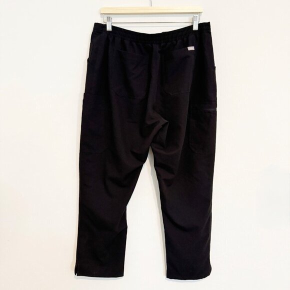 Figs Petite Yola Straight Leg Skinny Fit Medical Scrub Cargo Pants Black Large - Picture 11 of 12